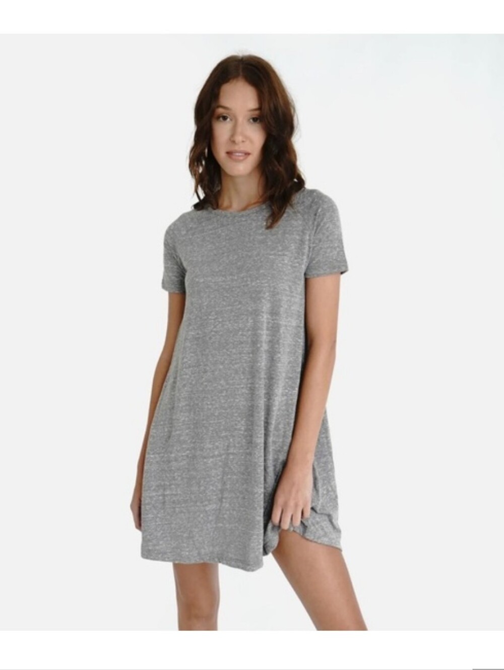 Lila Rose Heather Gray Tee Dress